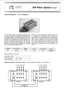 4-Kanal Multiplexer / 4-ch. multiplexer