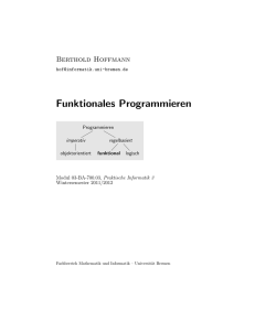 Funktionales Programmieren - FB3 - Uni Bremen