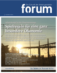 Dokumentation "Forum" Ausgabe Oktober 2012