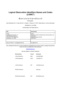 LOINC Users` Guide in German, June 2009