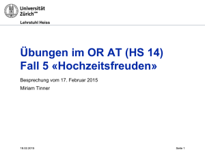 Übungen im OR AT (HS 14) Fall 5