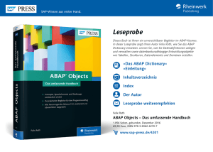 ABAP Objects – Das umfassende Handbuch