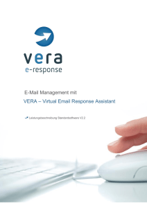 Leistungsbeschreibung der VERA Software