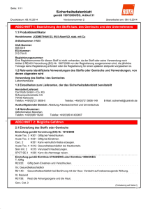 Sicherheitsdatenblatt