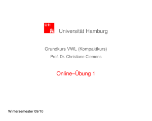 Übung 1 - Universität Hamburg