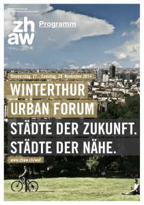 winterthur urban forum städte der zukunft. städte der