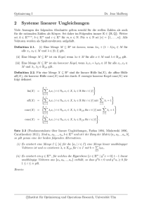 2 Systeme linearer Ungleichungen