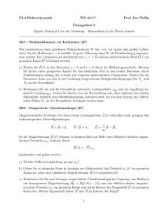 P2.2 Elektrodynamik WS 16/17 Prof. Jan Plefka ¨Ubungsblatt 9
