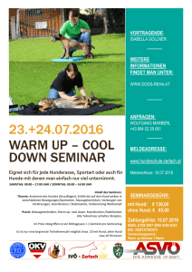 23.+24.07.2016 warm up – cool down seminar