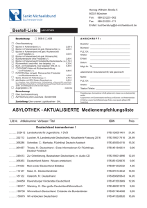 ASYLOTHEK - AKTUALISIERTE Medienempfehlungsliste