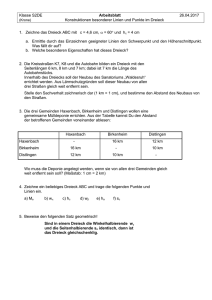 Aufgaben Besondere Linien im Dreieck