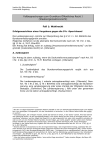 Fall 01 - Wahlrecht - Universität Augsburg