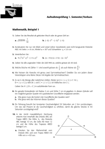 Prüfung 1 Mathematik