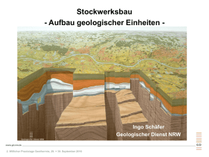 Stockwerksbau - Aufbau geologischer Einheiten -