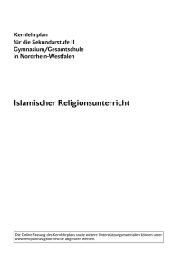 Kernlehrplan Islamischer Religionsunterricht