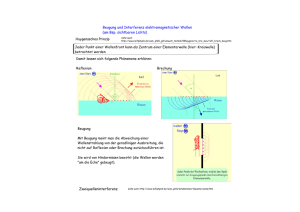 Beugung und Interferenz elektromagnetischer Wellen (am Bsp