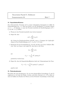 Theoretische Physik IV, Feldtheorie Sommersemester 09 Blatt 7