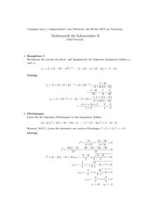 Mathematik für Informatiker II