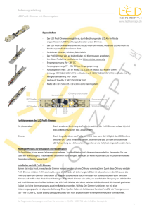 Bedienungsanleitung LED Profil-Dimmer - LED