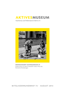 Rundbrief 73 - Aktives Museum