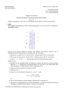 Theoretische Physik B: Elektrodynamik (WS2014/2015)