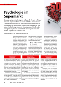 Psychologie im Supermarkt (TABULA 2/2010