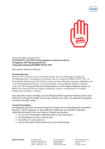 Rote-Hand-Brief zu Pegasys® (pegyliertes Interferon alfa-2a)