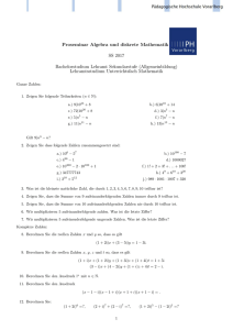 Übungsblatt - PH Vorarlberg