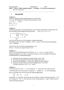 1 Übungsaufgaben „Mathematik 3“ MST Blatt 6 Lineare