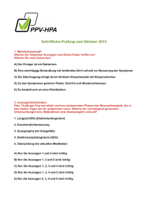 Schriftliche Prüfung vom Oktober 2015 - PPV-HPA