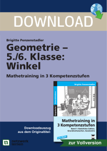 Geometrie – 5./6. Klasse: Winkel