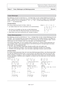 Realschule Baden-Württemberg Abschlussprüfung Mathemati kk