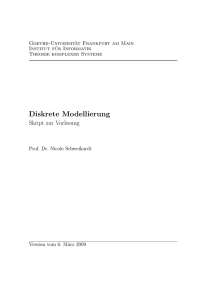 Skript zur Vorlesung Diskrete Modellierung (WS 07/08)