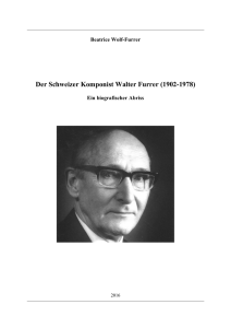 Der Schweizer Komponist Walter Furrer (1902