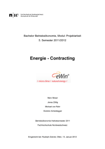 Energie - Contracting