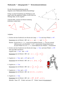 Dreieckskonstruktionen