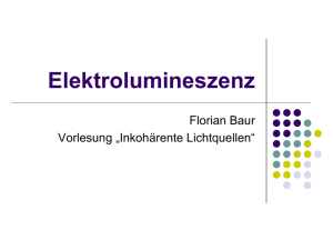 Elektrolumineszenz (Florian Baur)