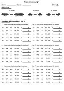 Prozentrechnung 1 - puppe