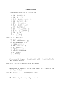 Zahlenmengen