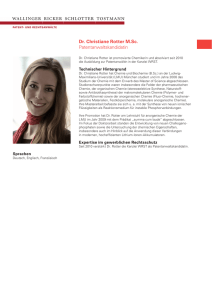 Dr. Christiane Rotter M.Sc. Patentanwaltskandidatin