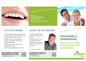 professionelle zahnreinigung schutz vor karies, parodontose und
