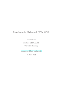 Grundlagen der Mathematik (WiSe 11/12)