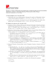 Exercise Set 4 - Fachbereich Mathematik