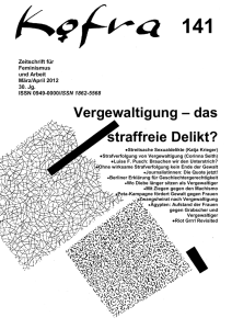 Nr. 141: Vergewaltigung: das straffreie Delikt?