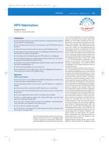 HPV-Vakzination - Swiss Medical Forum