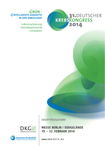 hauptprogramm - 31. Deutscher Krebskongress 2014