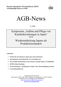 AGB-News - Deutsch-Japanischer