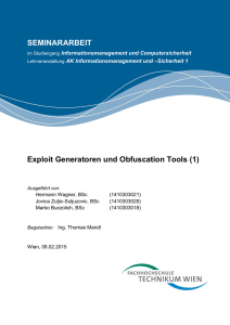 SEMINARARBEIT Exploit Generatoren und Obfuscation Tools (1)