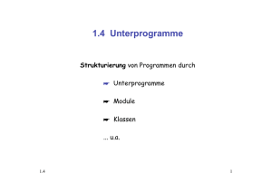 1.4 Unterprogramme