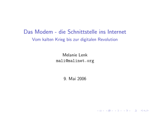 Das Modem - malinet.org